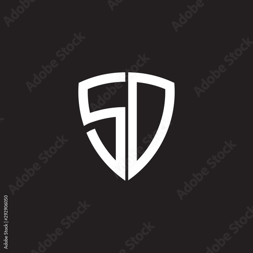 Free Download SD letter initial logo design vector template - GFXLoad