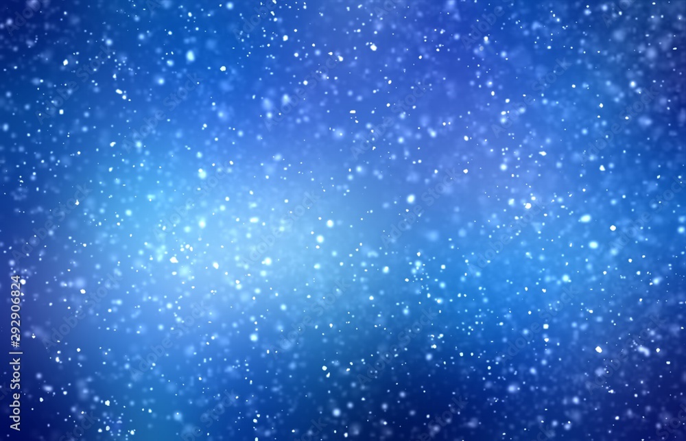 Magical winter holiday night. Snowfall on deep blue gleaming background. Christmas design. Blur soft texture. Magical winter holiday night. Snowfall on deep blue gleaming background. Christmas design. Blur soft texture.