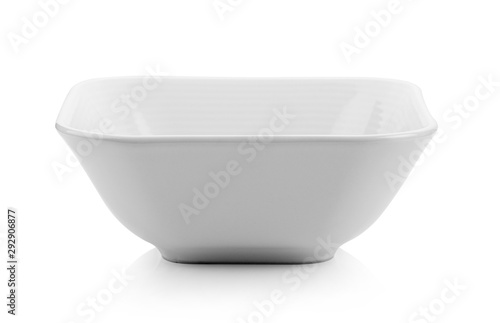 white bowl isolated on white background