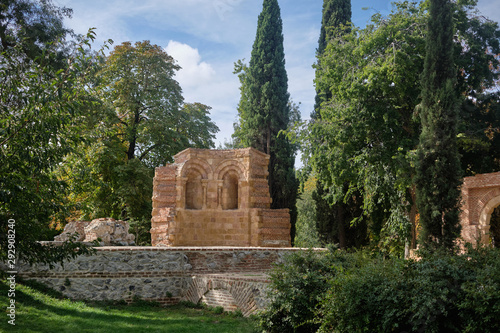 Ancient monument (Ruins of San Isidro) at the The Buen Retiro Park - Parque del Buen Retiro, Madrid. photo