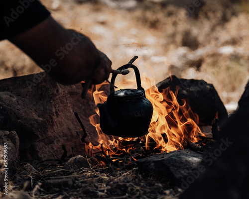 Bilde på lerret Tea cooking