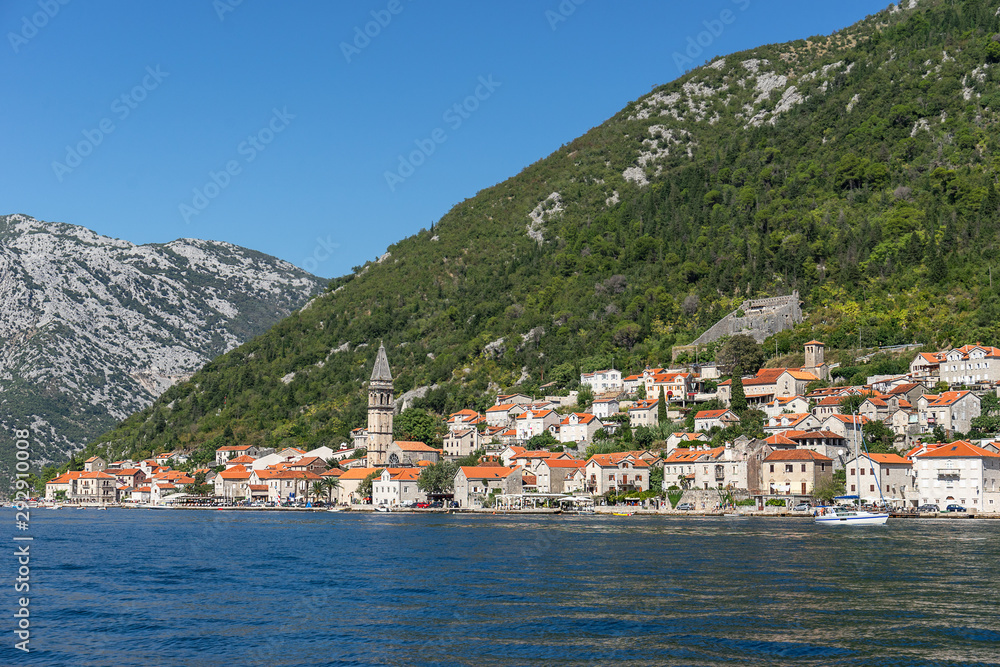 Perast in Kotor Bay Montenegro 