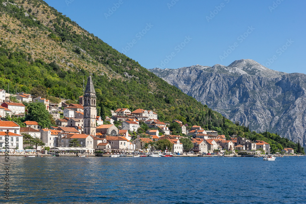 Perast in Kotor Bay Montenegro 