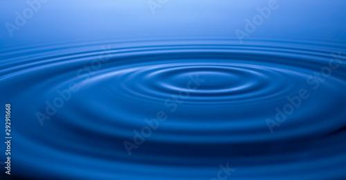 Water surface with waves Caused by the impact of water droplets. The rings of water background. blurred,soft focus,motionblur