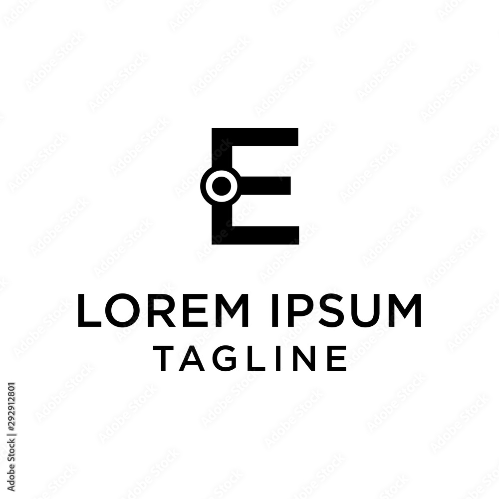technology initial Letter E Logo design template technology initial Letter E Logo design template