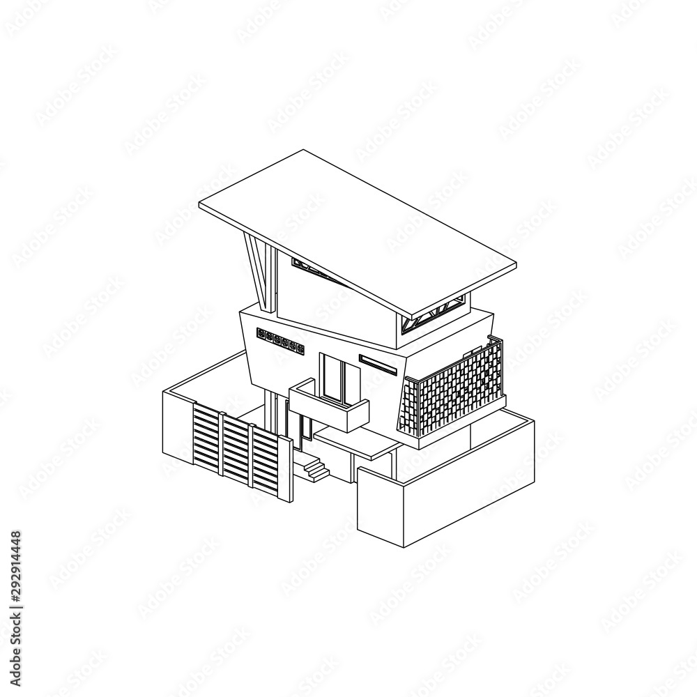 Asymetric Building design architectural isolated images Asymetric Building design architectural isolated images