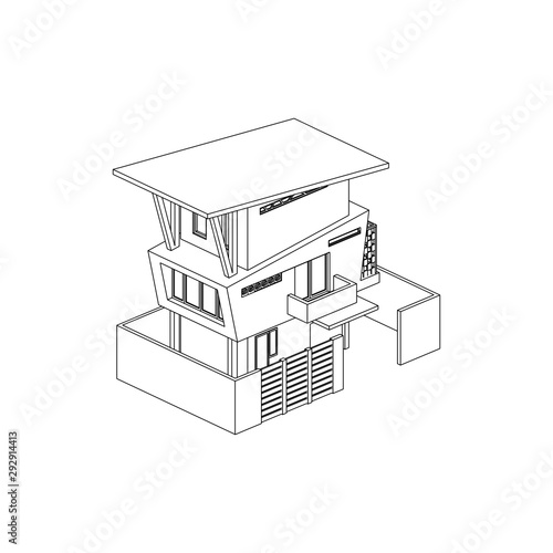 Wallpaper Mural Asymetric Building design architectural isolated images Torontodigital.ca