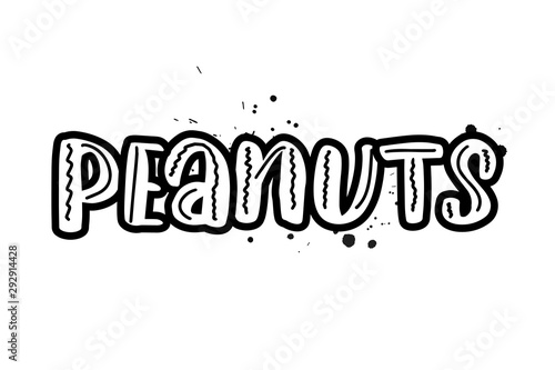 Vector calligraphy illustration isolated on white background
