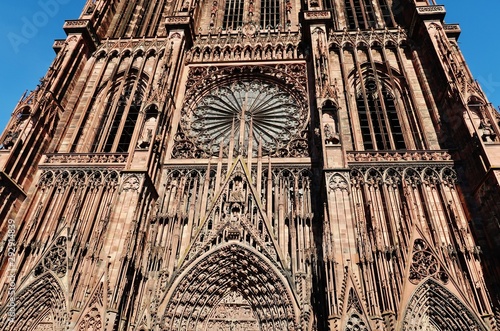 Straßburg, Münster, Fassade, Detail