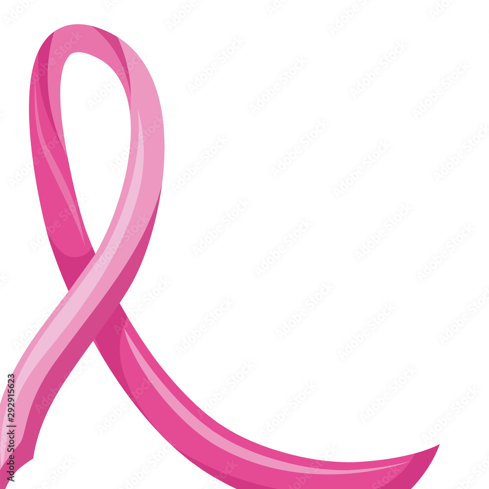breast cancer ribbon on white background breast cancer ribbon on white background