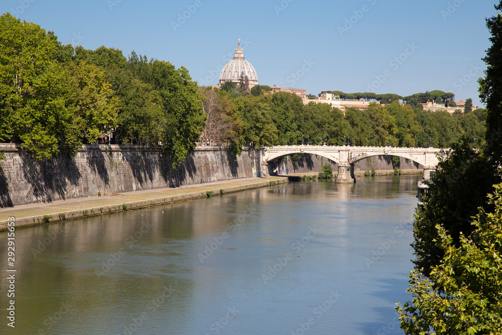 Vatican City from the River Tiber in Rome