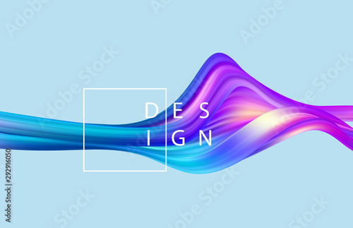 Abstract colorful vector background, color flow liquid wave for design brochure, website, flyer.