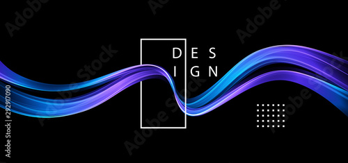Abstract colorful vector background, color flow liquid wave for design brochure, website, flyer.