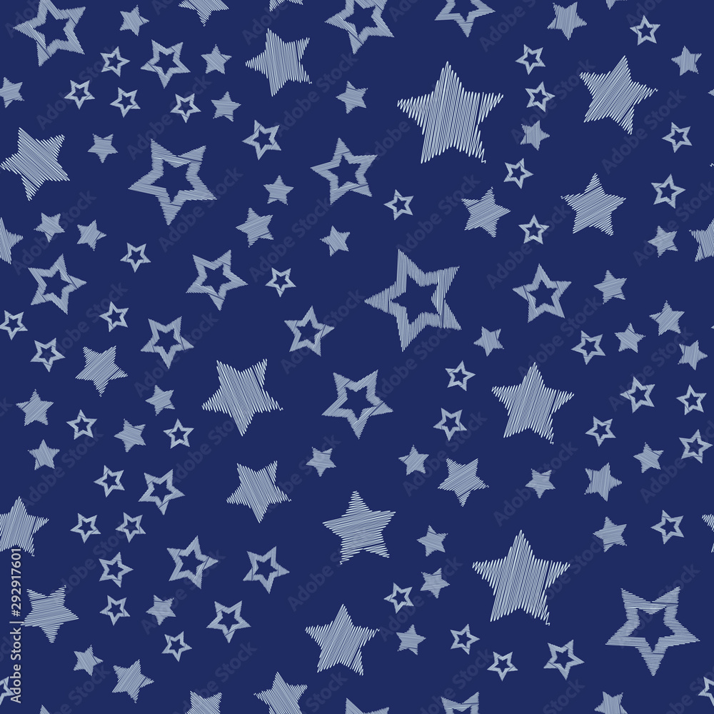 Stars in different shapes and forms. Merry Christmas and New Year seamless vector pattern. Colorful background for Xmas. Stars in different shapes and forms. Merry Christmas and New Year seamless vector pattern. Colorful background for Xmas.