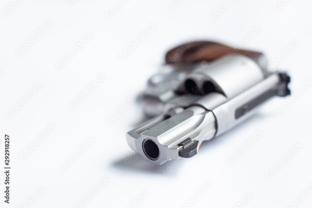 .357 .44 magnum conceal revolver gun on white bckground .357 .44 magnum conceal revolver gun on white bckground
