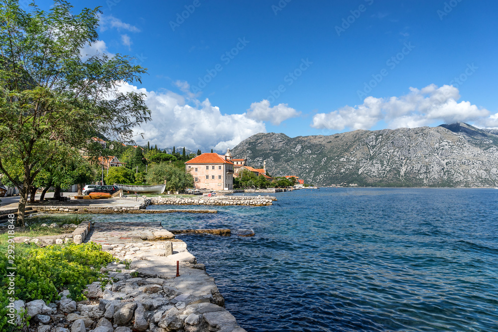 Prcanj on Kotor Bay in Montenegro