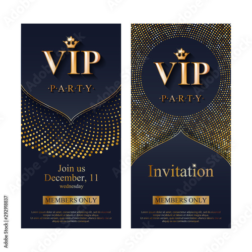 VIP invitation card premium design template.