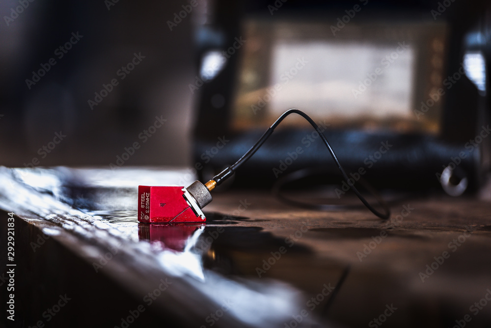 UT, Ultrasonic testing to detect imperfection or defect in welding of ...