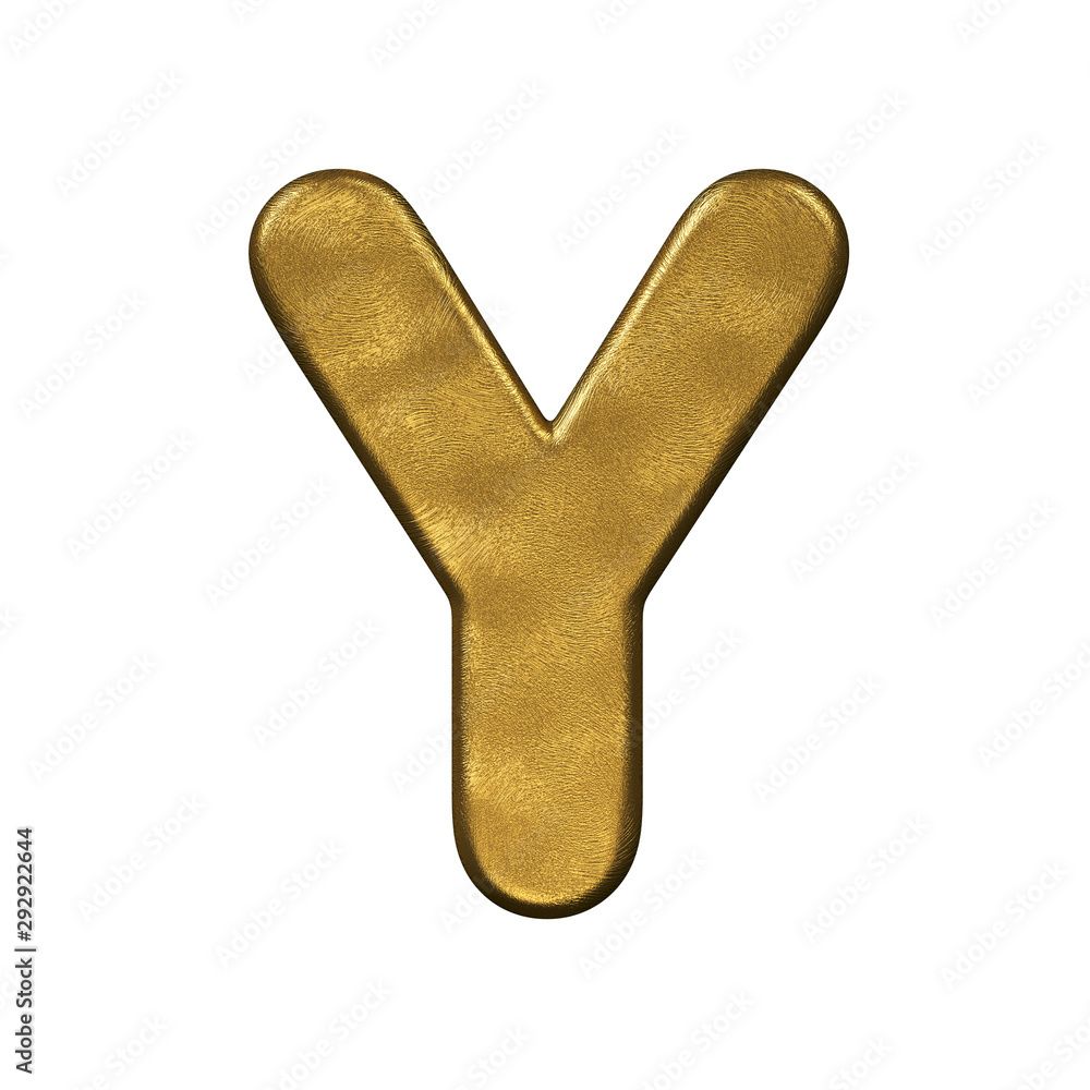 Golden foiled letter Y - Capital 3d precious font - suitable for Business, luxury or fortune related subjects Golden foiled letter Y - Capital 3d precious font - suitable for Business, luxury or fortune related subjects