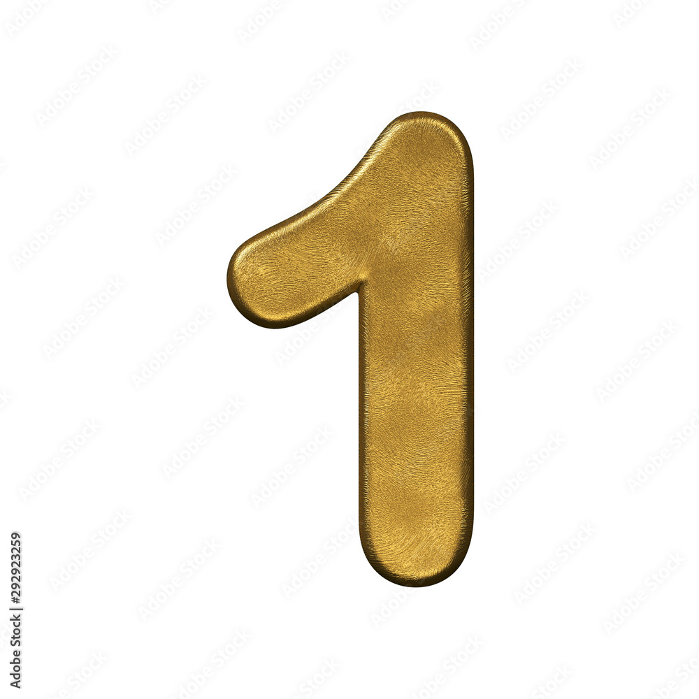 Golden foiled number 1 - 3d precious digit - Suitable for Business, luxury or fortune related subjects Golden foiled number 1 - 3d precious digit - Suitable for Business, luxury or fortune related subjects