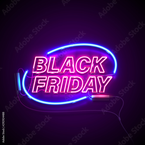 neon black friday ellipse