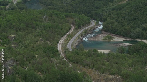 The raumabanen rail road at west Norway photo