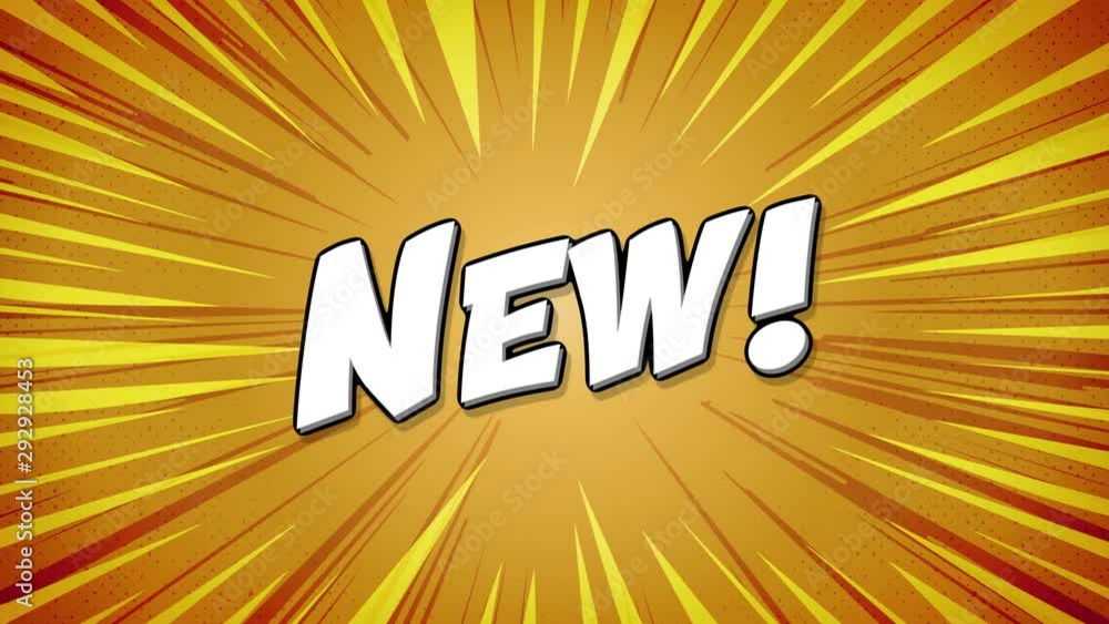 Comic Action Retail Background With New Text/ 4k animation of a comics or manga background with new retail message and sunbeams effects Comic Action Retail Background With New Text/ 4k animation of a comics or manga background with new retail message and sunbeams effects