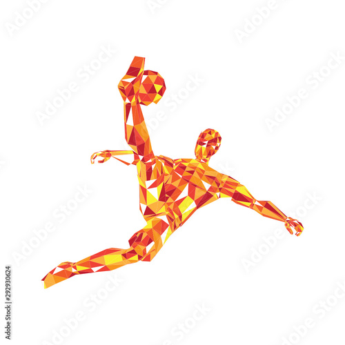 Bycicle Kick Soccer pose images isolated 