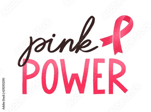 Girl power handwritten lettering