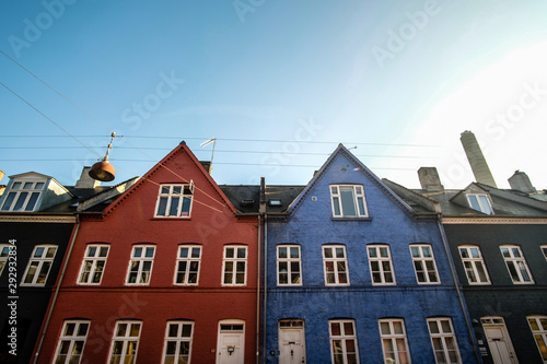 colorful houses in Copenhagen