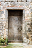 Old worn and weathered door on a backstreet