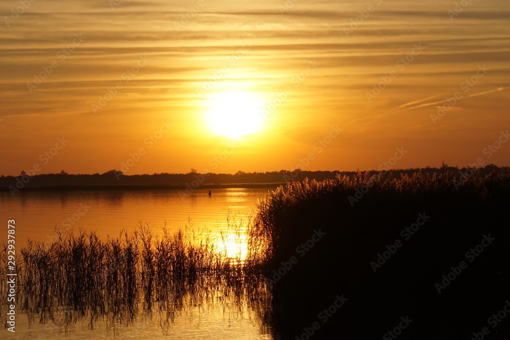 Sonnenuntergang , Wustrow, Abenddämmerung