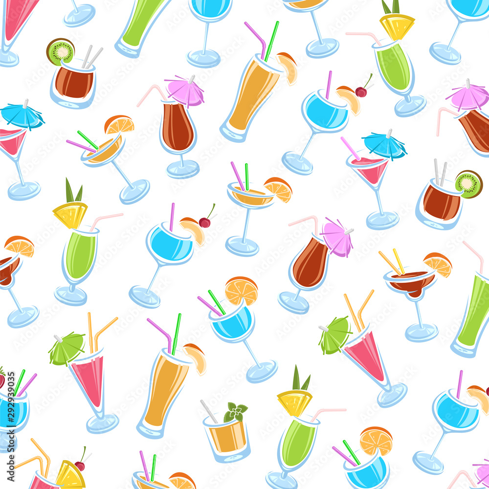 Cocktail background. Collection icon cocktail. Vector Cocktail background. Collection icon cocktail. Vector