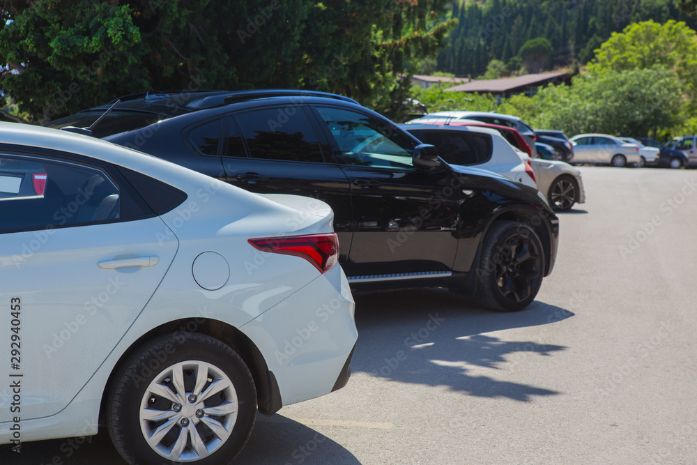 Cars For Sale Stock Lot Row.