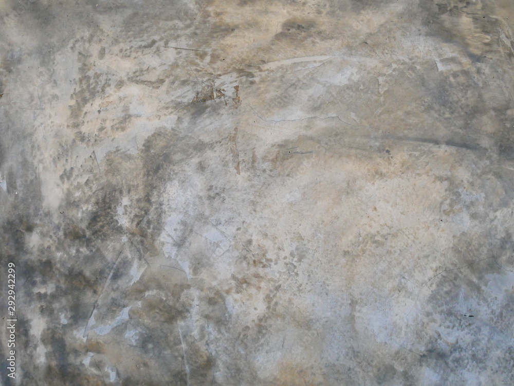 Fototapeta premium old concrete wall background, dirty cement floor