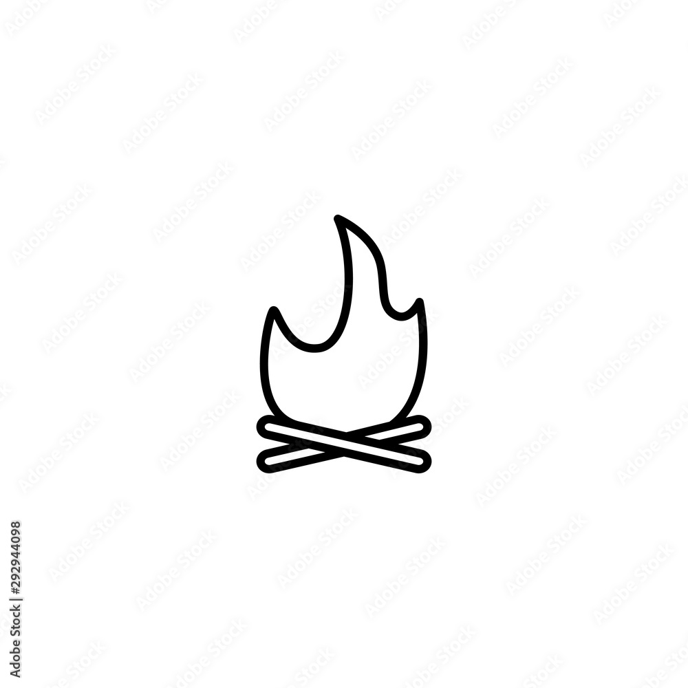 fire bond icon vector illustration fire bond icon vector illustration