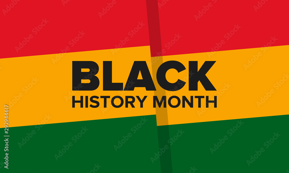 Fototapeta premium Black History Month. African American History. Celebrated annual. In February in United States and Canada. In October in Great Britain. Poster, card, banner, background. Vector illustration