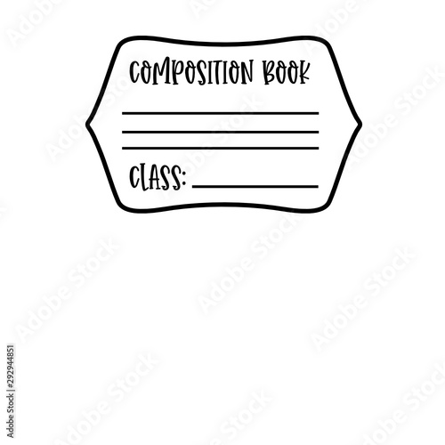 Composition Notebook Label