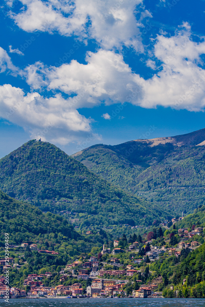 Town Argegno on Lake Como, Italy