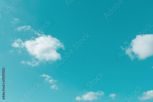 Blue sky background with cu...