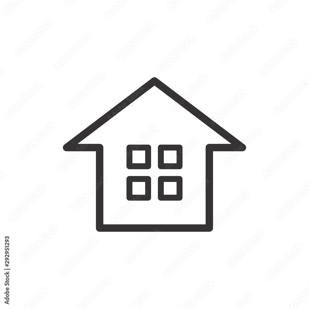 Home Icon Vector Illustration. Home Logo Template Home Icon Vector Illustration. Home Logo Template