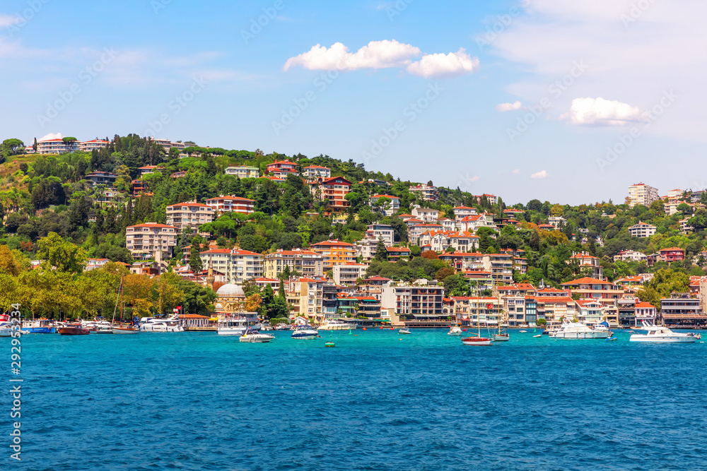 Bebek neighborhood on the bank of the Bosphorus Straight, Istanbul, Turkey