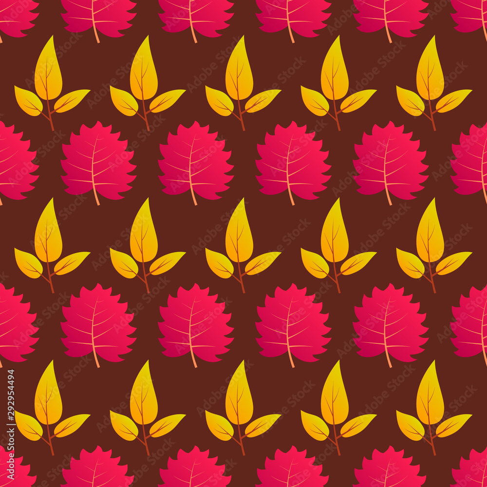 Autumn seamless background with maple leaves Autumn seamless background with maple leaves