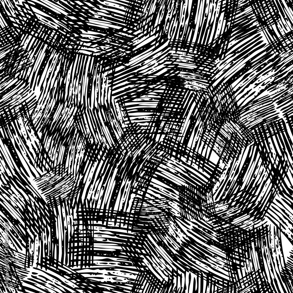 Seamless Pattern hand drawn with scribble Smear Stock Vector | Adobe Stock