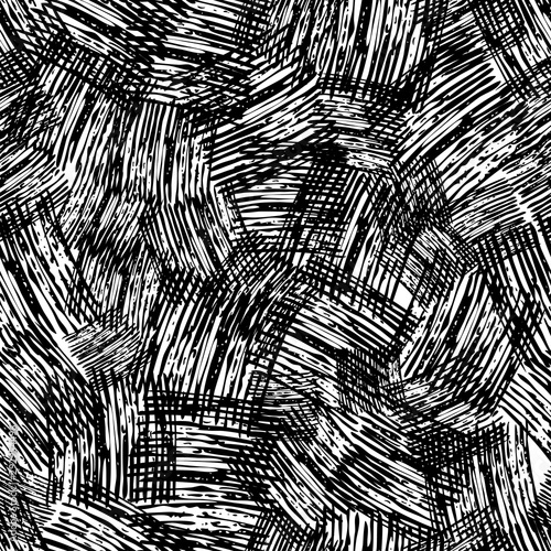Seamless Pattern hand drawn with scribble Smear