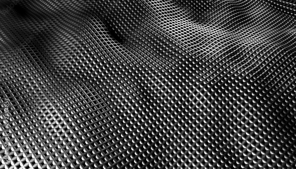 render image of grid wave background render image of grid wave background
