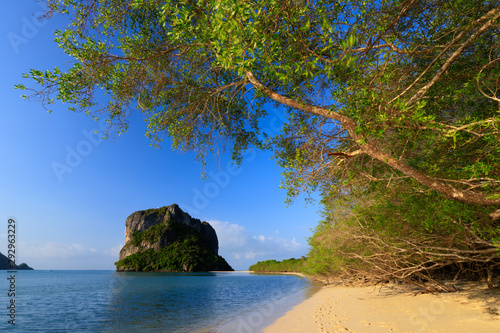 Deserted tropical beach