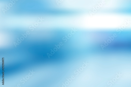 Blue abstract office blurred background