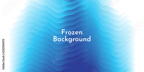 Abstract background. Blue wallpapers. Winter concept. Snow cave. Minimalist wallpaper. Waves with gradient fill. Backdrop with copy space for text. Wavy illustration