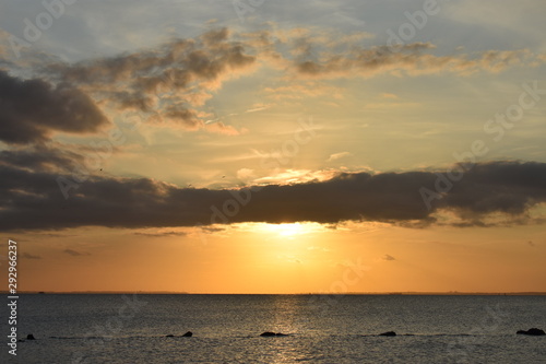 Colorful sunsets overlooking the Sandy Hook Bay from Sandy Hook, Highlands, New Jersey -20